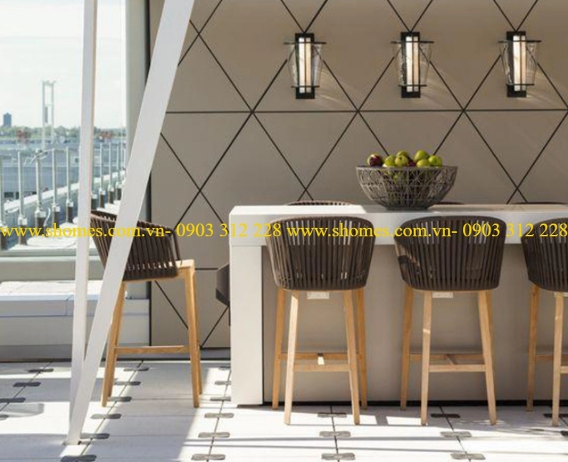 mau ban ghe go cafe dep 1 216 - Bộ bàn ca fe gỗ đơn